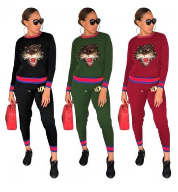 LONG SLEEVE TWO PC TIGER SET